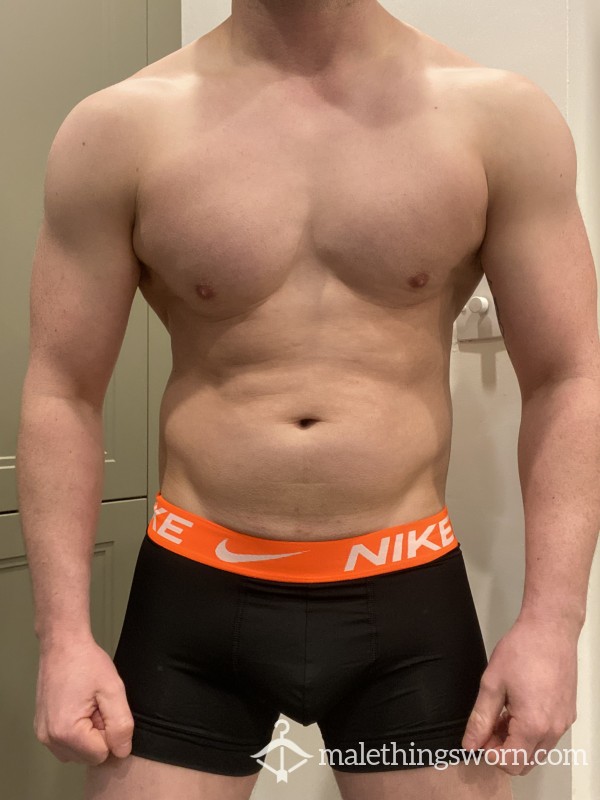 Black & Orange Nike Boxers