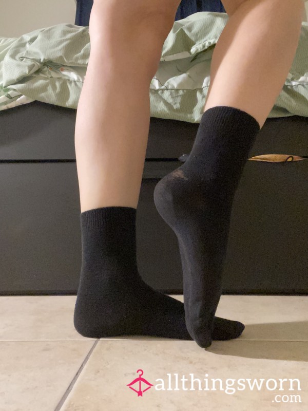 Black Over Ancle Socks