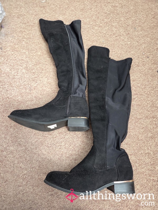 Black Over The Knee Boots 👢
