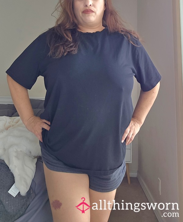 Black Oversized Tee Shirt