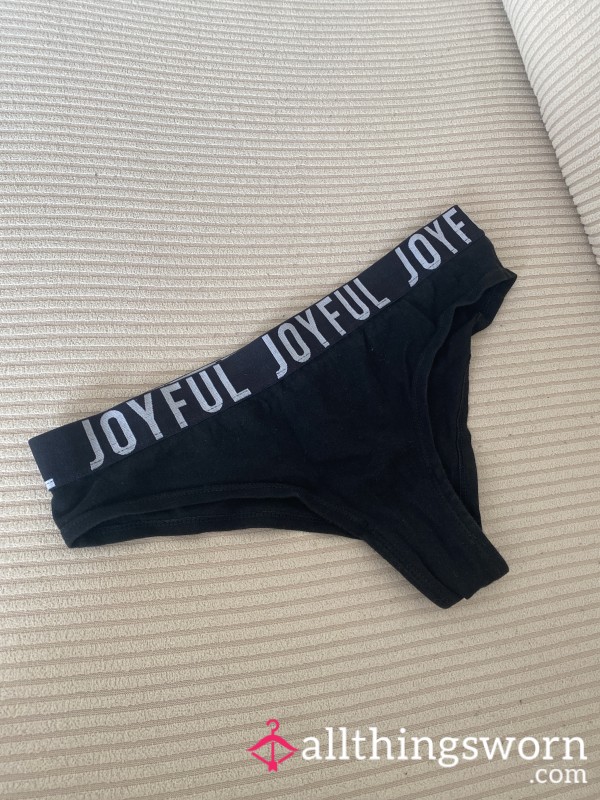 Black Panties Joyful Boarded