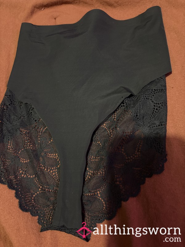 Black Panties With Full Lace Back🥵