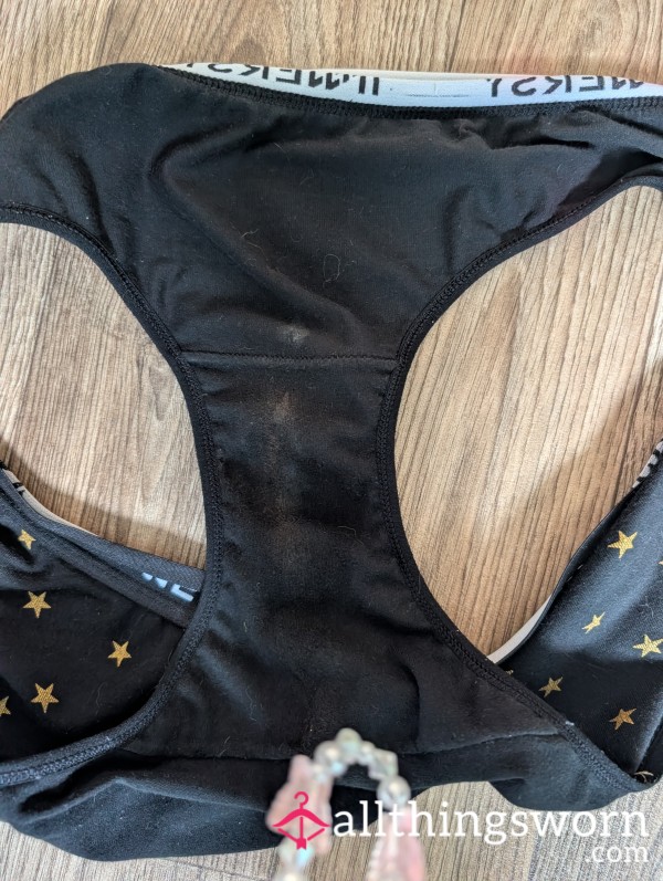 Black Panties Worn For 2 Days.nice And Smelling Nice!  Waiting To Be Posted