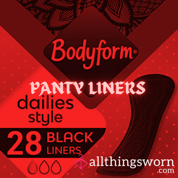Black Panty Liners