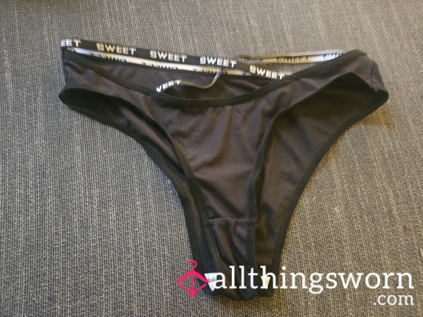 Black Panty With Sweet On Waste Band