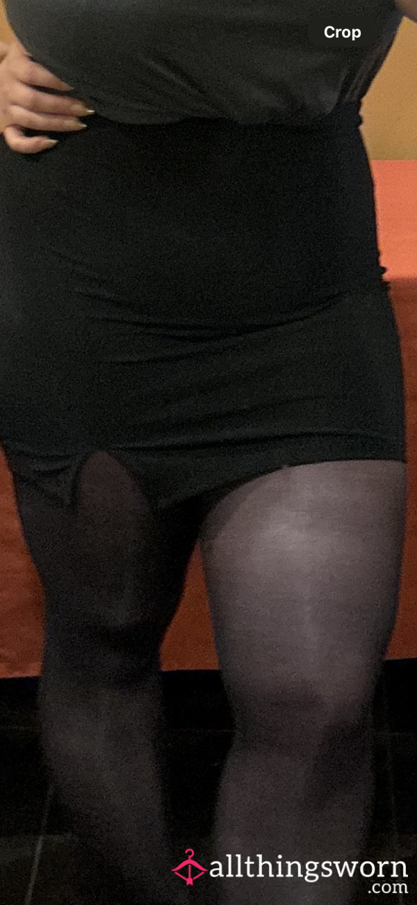 Black Pantyhose Worn For 2 Days
