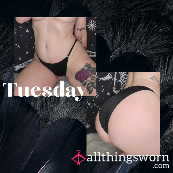 Black Paris Hilton Bikini Style Panties