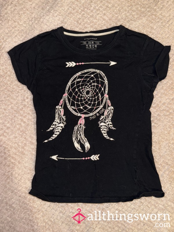 Black Pat Top With Dreamcatcher