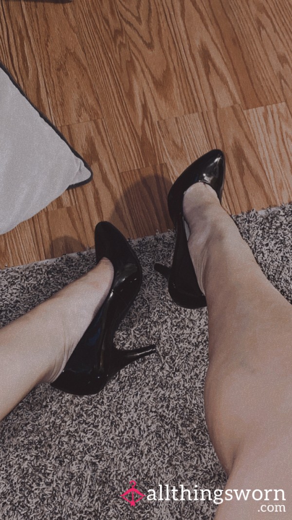 Black Patent Leather Heels
