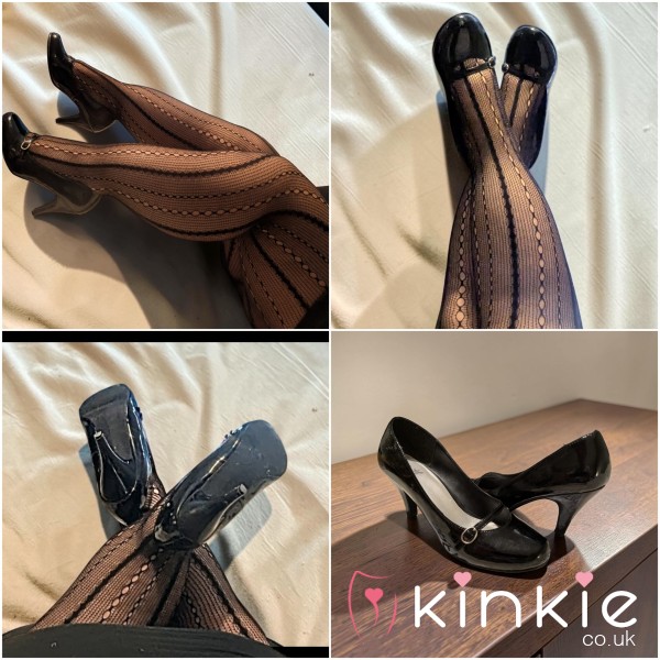 Black Patent Mary Jane Style Heels
