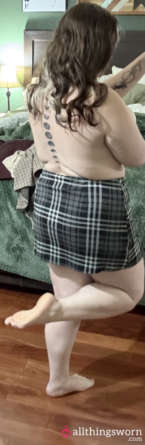 Black Patterned Skirt