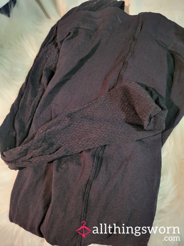 Black Patterned Tights