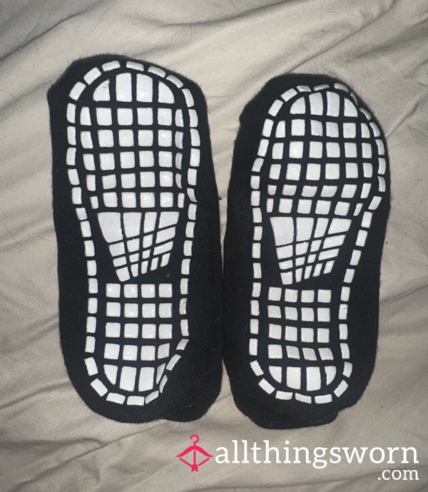 Pilates Black Ankle Socks