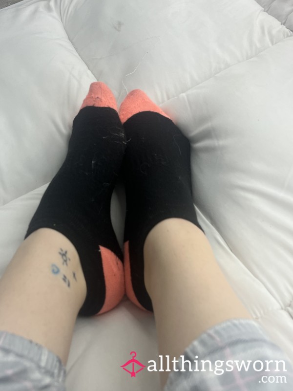 Black & Pink Work Socks