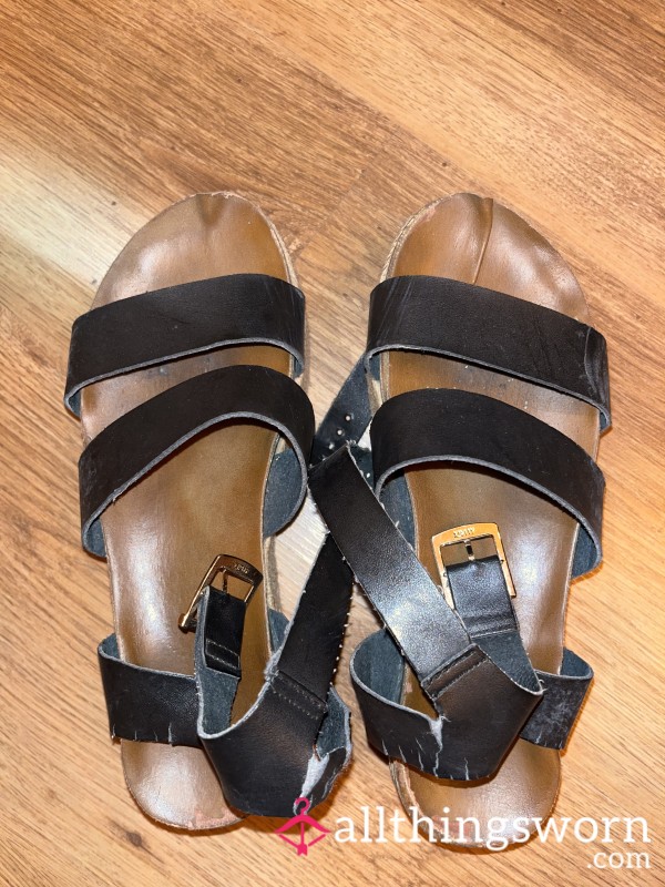 Black Platform Sandals