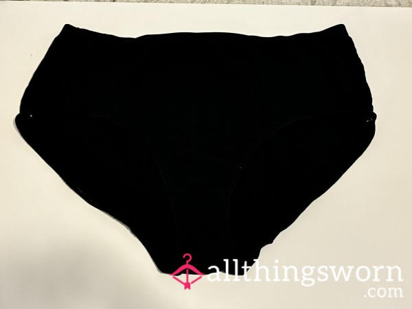 Black Plus Size Cotton Panties