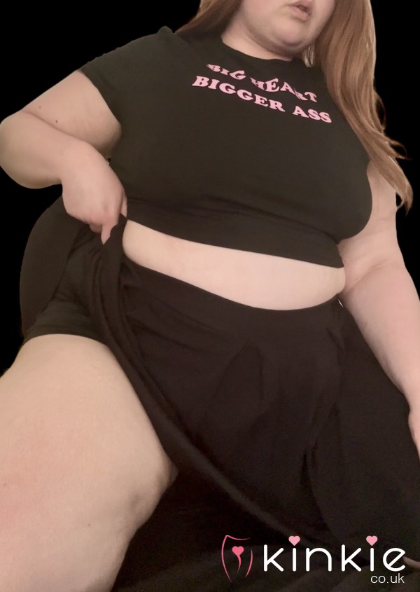 💦 Black Plus Size Mini Skirt With Short Panties Attached 💦