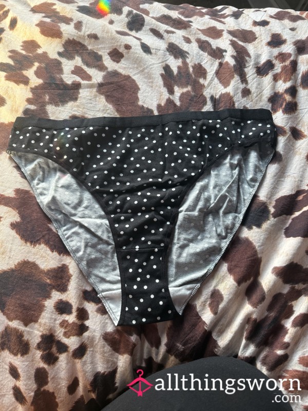 Black Polka Dot Panties