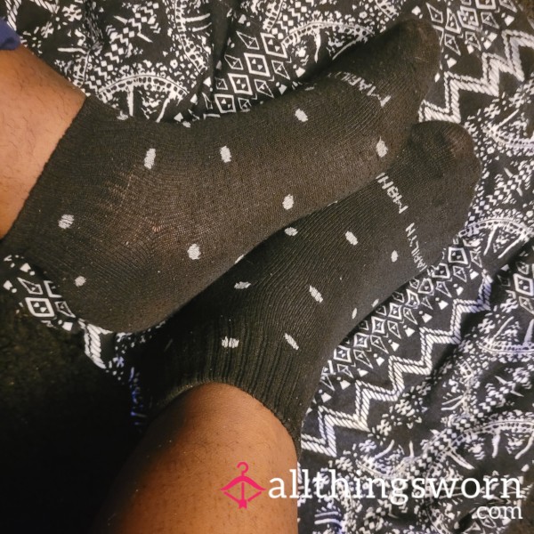 Black Polka-dot Socks
