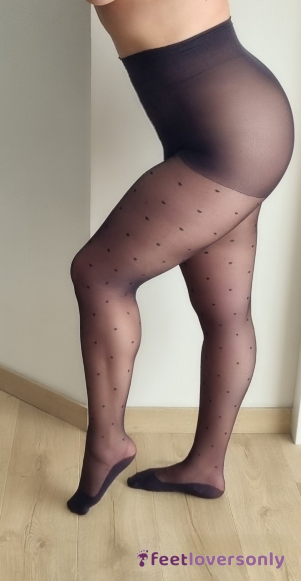 Black Polka Dot Tights