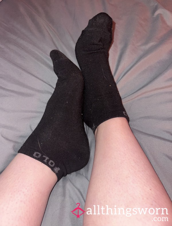 Black Polo Size 7 Workout Socks