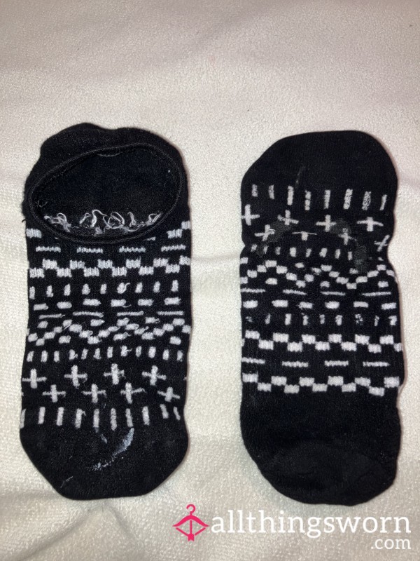 Black Print Socks