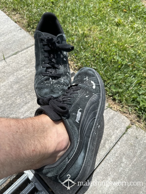 🖤 Black Puma Sneakers – Size 42 – Worn For Almost 4 Years