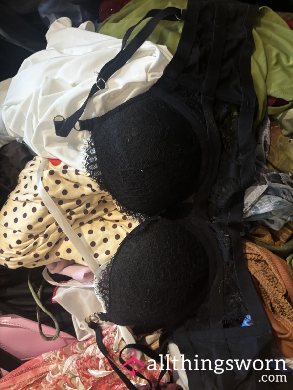 Black Push Up Bra Worn