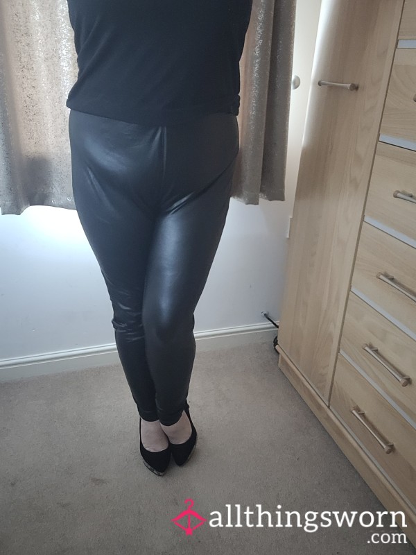 Black Pvc Leggings