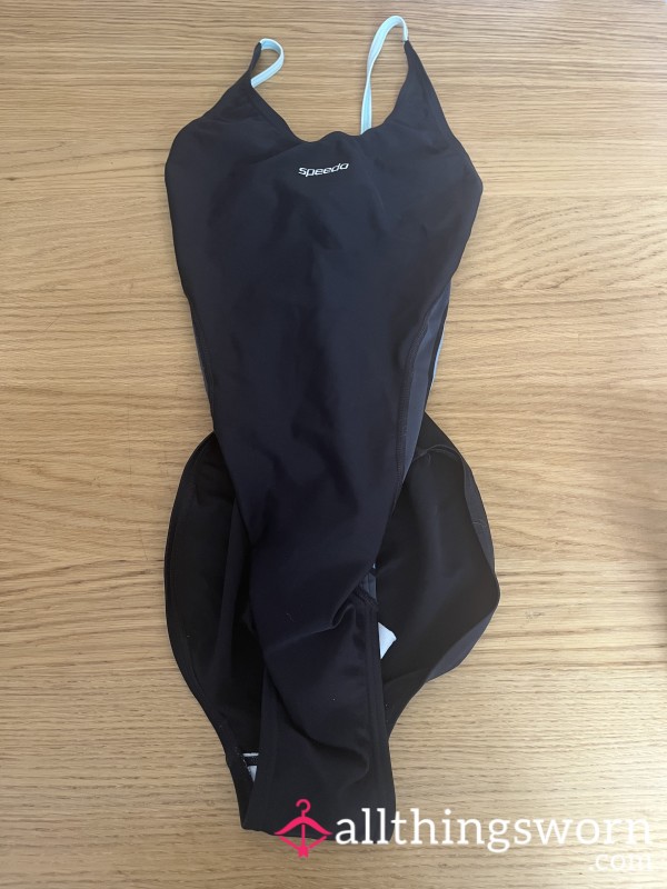 Black Racer Back Sp**do Swimsuit
