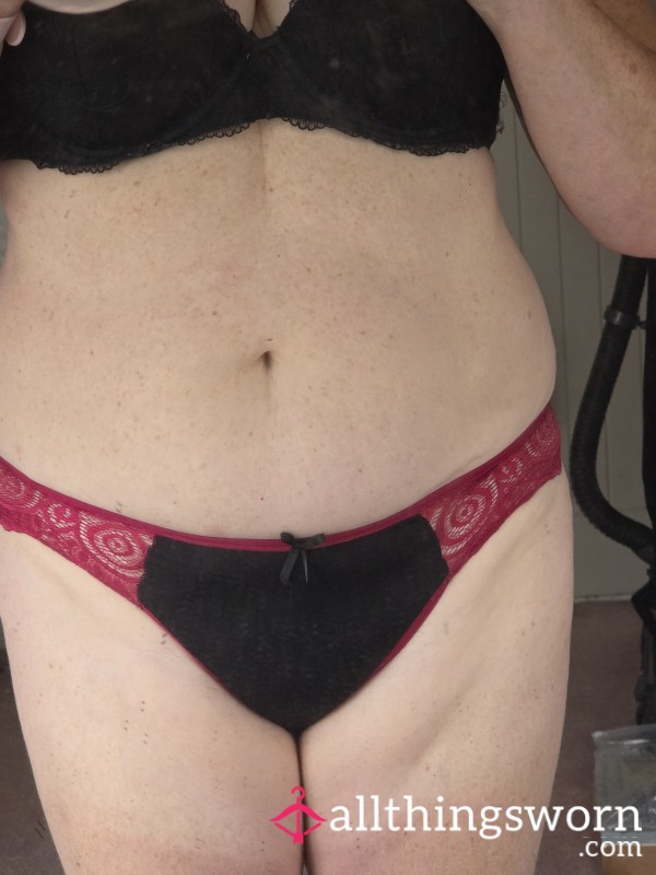 Black /red Bikini Panties