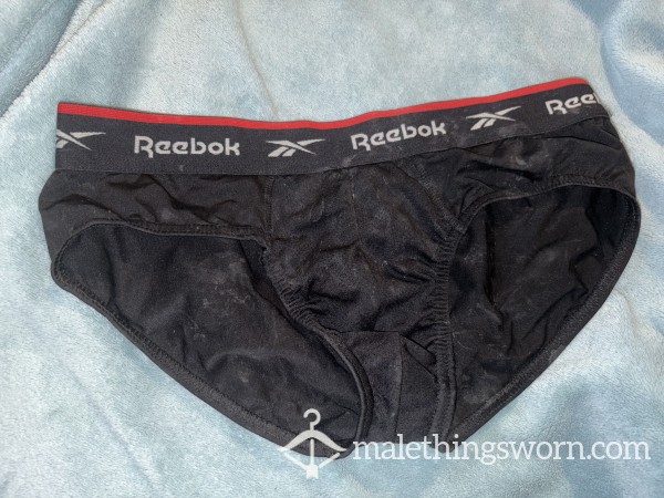 Black Reebok Briefs Covered In C*m 💦