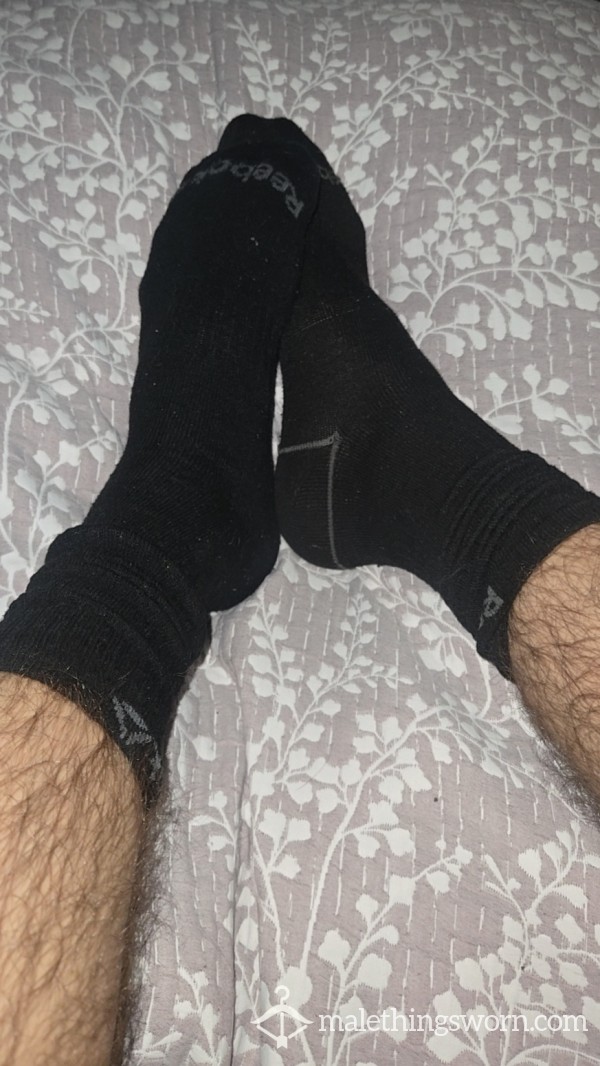 Black Reebok Crew Socks, 2 Day Wear