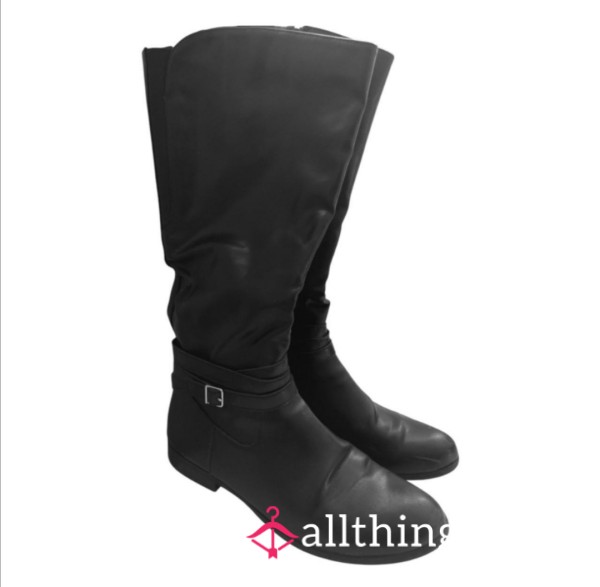 Black Riding Boots 9.5
