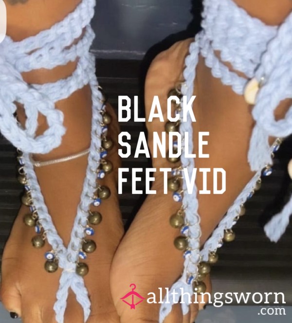 Black Sandle Feet Video