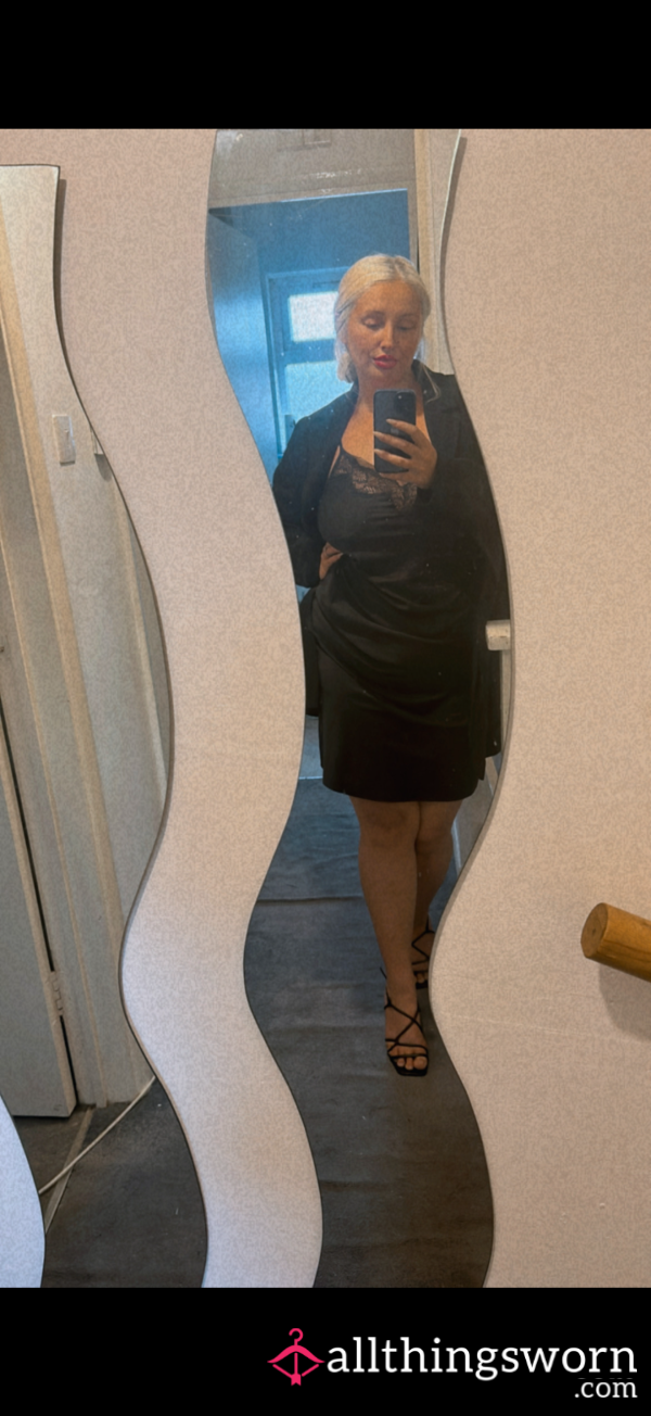 Black Satin Dress