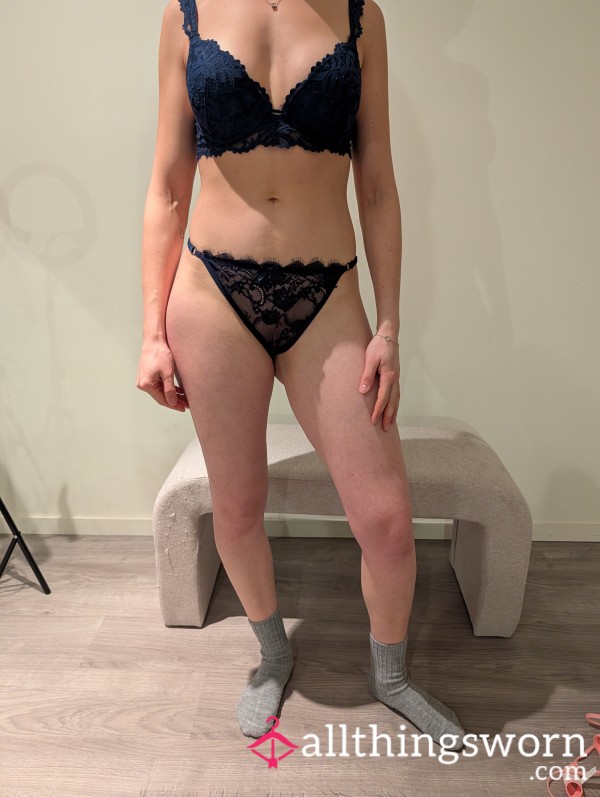Black Satin G String