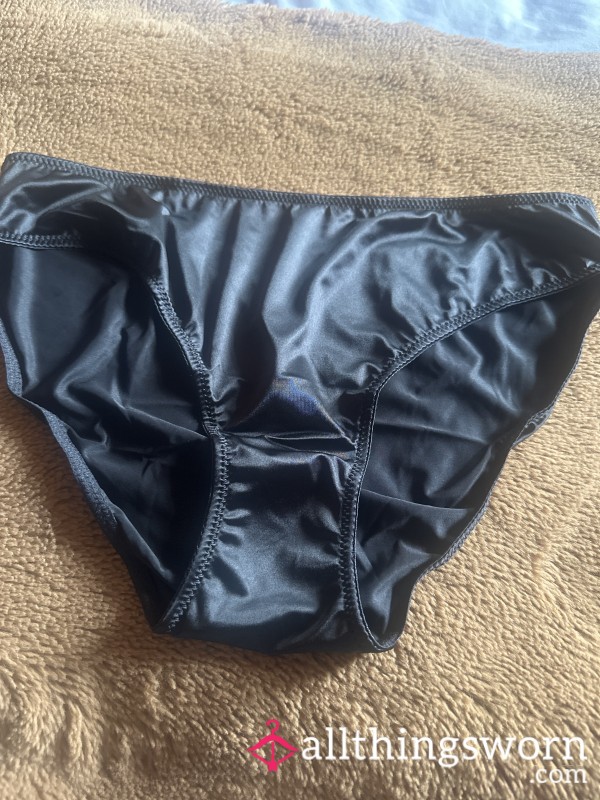 Black Satin Knickers
