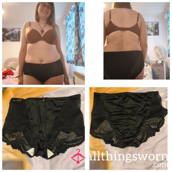 Black Satin Knickers