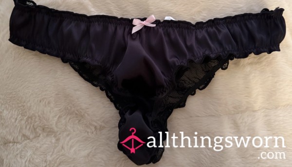 Black Satin Panties 🖤