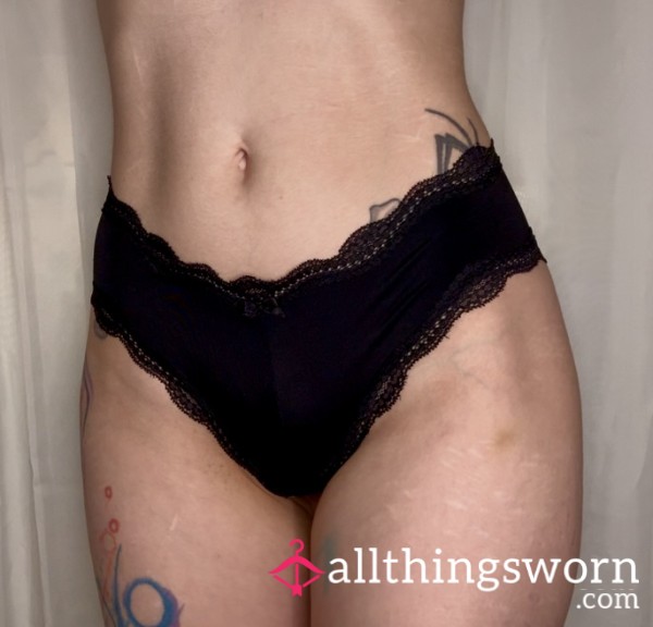 Black Satin Panties