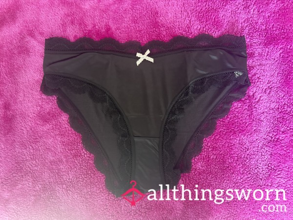 Black Satin Panties