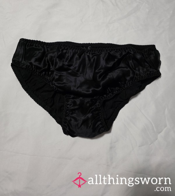 Black Satin Panties