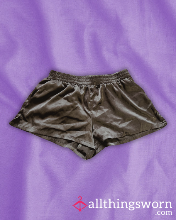 Black ‘Satin’ Shorts