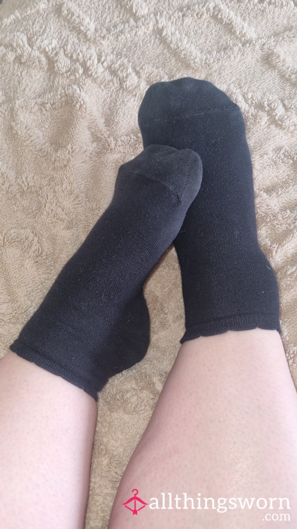 Black School Like Socks