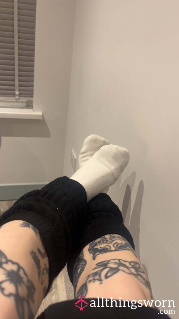 Black Scrunch Ankle Warmers