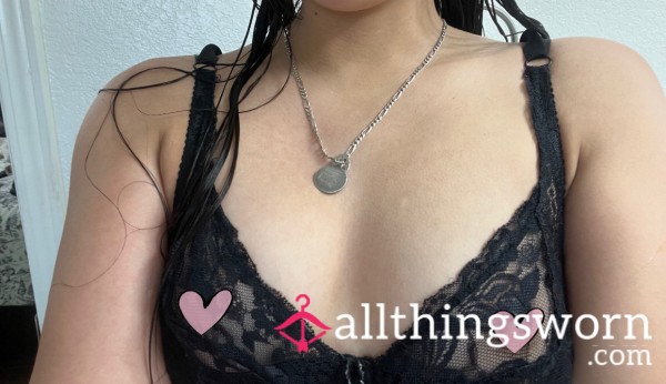 Black See Through Bra