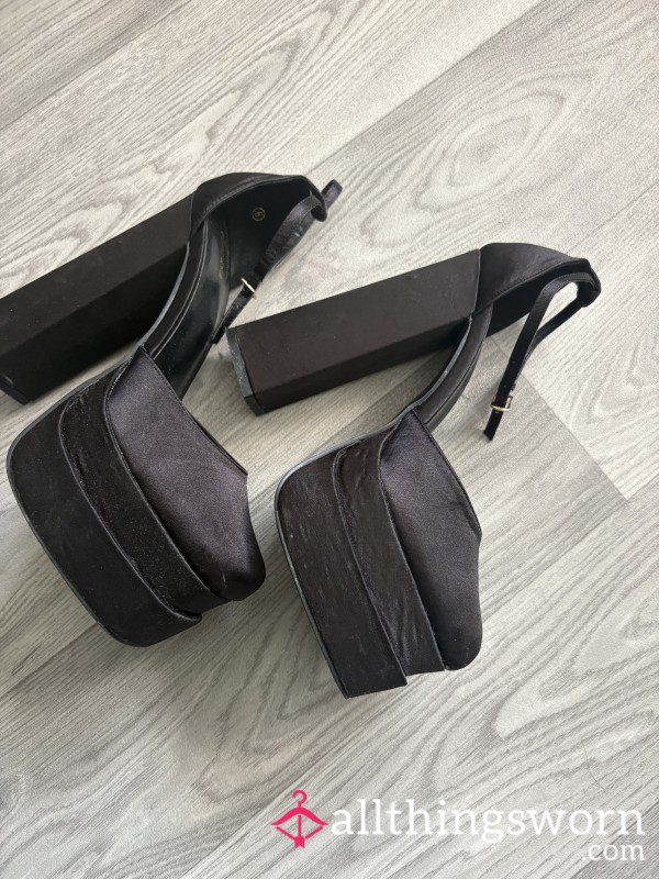 Black S**y Stripper Heels