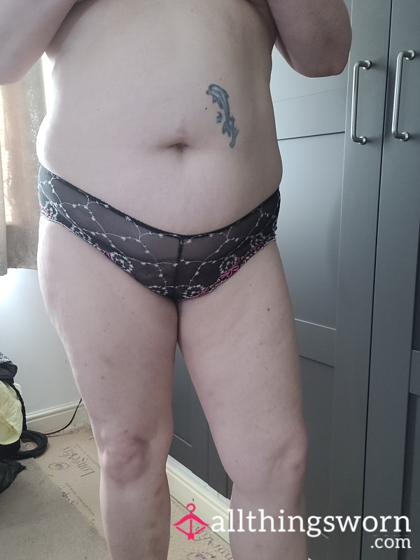 Black Sheer Knickers