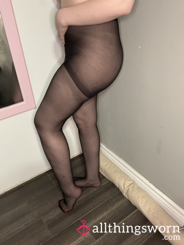 Black Sheer Pantyhose